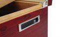 Gastrohumidor mit gewölbtem Glasdeckel, für 80 Zigarren, spanischer Zeder,  Befeuchter und digital Hygrometer - Achenty!
