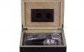 Humidor mit GeschenkSet - schwarz, spanischer Zeder, für 30 Zigarren - Achenty!