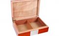 Humidor - spanischer Zeder, für 30 Zigarren - Silber-dekor, Achenty!