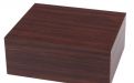 Humidor - braun, spanischer Zeder, für 40 Zigarren, Befeuchter und Hygrometer - Walnuss-dekor