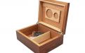 Humidor für 40 Zigarren, spanischer Zeder, Befeuchter, Hygrometer - Antiq, Achenty!