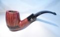 Bjarne Pfeife Red Black Rustic Bent 