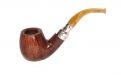 Peterson Pfeife Spigot Silver 68 Flame Grain F-lip