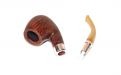 Peterson Pfeife Spigot Silver 68 Flame Grain F-lip