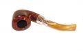 Peterson Pfeife Spigot Silver B10 Flame Grain F-lip