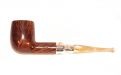Peterson Pfeife Spigot Silver 106 Flame Grain F-lip