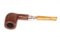 Peterson Pfeife Spigot Silver 106 Flame Grain F-lip