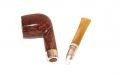 Peterson Pfeife Spigot Silver 106 Flame Grain F-lip
