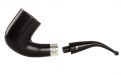 Peterson Pfeife Sherlock Holmes Rathbone Ebony F-lip