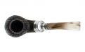 Peterson Pfeife Spigot Silver Roundstone XL02 Sand F-lip