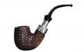 Peterson Pfeife Spigot Silver X220 Rustic F-lip