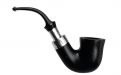 Peterson Pfeife Spigot Silver 05 Black F-lip, 9mm Filter
