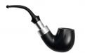 Peterson Pfeife Spigot Silver 221 Ebony F-lip (9mm)