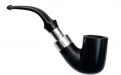 Peterson Pfeife Spigot Silver 338 Black F-lip