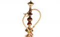 Exclusive Wasserpfeife aus Messing - 33 cm, Bunte