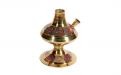 Exclusive Wasserpfeife aus Messing - 33 cm, Bunte