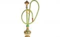 Exclusive Wasserpfeife aus Messing - 46 cm, Grün