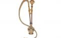 Exclusive Wasserpfeife aus Messing - 46 cm, Blau