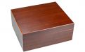 Humidor für 40 Zigarren, Zigarrenhalter aus spanischem Zedernholz, Befeuchter, Hygrometer - braun