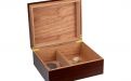 Humidor für 40 Zigarren, Zigarrenhalter aus spanischem Zedernholz, Befeuchter, Hygrometer - braun