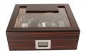 Humidor mit GeschenkSet - schwarz-braun, spanischer Zeder, für 30 Zigarren