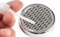 Humidor-Befeuchter mit Acrylpolymer-Kristallen, silber, rund (6cm)