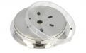 Humidor-Hygrometer - silber/weiss (5cm)
