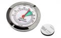 Humidor-Hygrometer - silber/weiß mit akzeptabler Bereich (36mm)