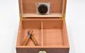 Humidor - Braun, Wurzelnholz-dekor, spanischer Zeder, für 40 Zigarren
