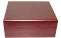 Humidor mit GeschenkSet - Bordeauxrot, spanischer Zeder, für 40 Zigarren