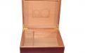 Humidor mit GeschenkSet - Bordeauxrot, spanischer Zeder, für 40 Zigarren