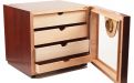 Humidorschrank - Mahagony-Farbe, Glastür, spanischer Zeder, für 80 Zigarren