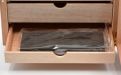 Humidorschrank - Mahagony-Farbe, Glastür, spanischer Zeder, für 80 Zigarren