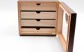 Humidorschrank - Mahagony-Farbe, Glastür, spanischer Zeder, für 80 Zigarren