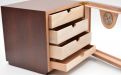 Humidorschrank - Mahagony-Farbe, Glastür, spanischer Zeder, für 80 Zigarren