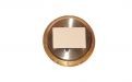 Hygrometer - 50/37 mm, goldfarbe