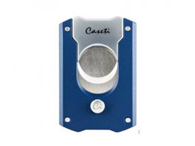 Zigarrenabschneider Caseti - blau matt/chrom (Ring 53)