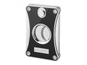 Zigarrenabschneider Caseti Schwarz/Silber