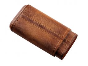 Zigarrenetui 3er Coronita - Angelo, braun (11x6cm)