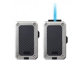 Zigarrenfeuerzeug Colibri Rally Chrome/Schwarz