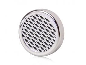 Humidor-Befeuchter mit Acrylpolymer-Kristallen, silber, rund (6cm)