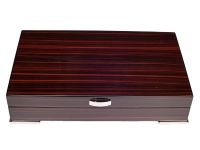 Exclusive Humidor - dunkelbraun lackierte, spanischer Zeder, für 30 Zigarren